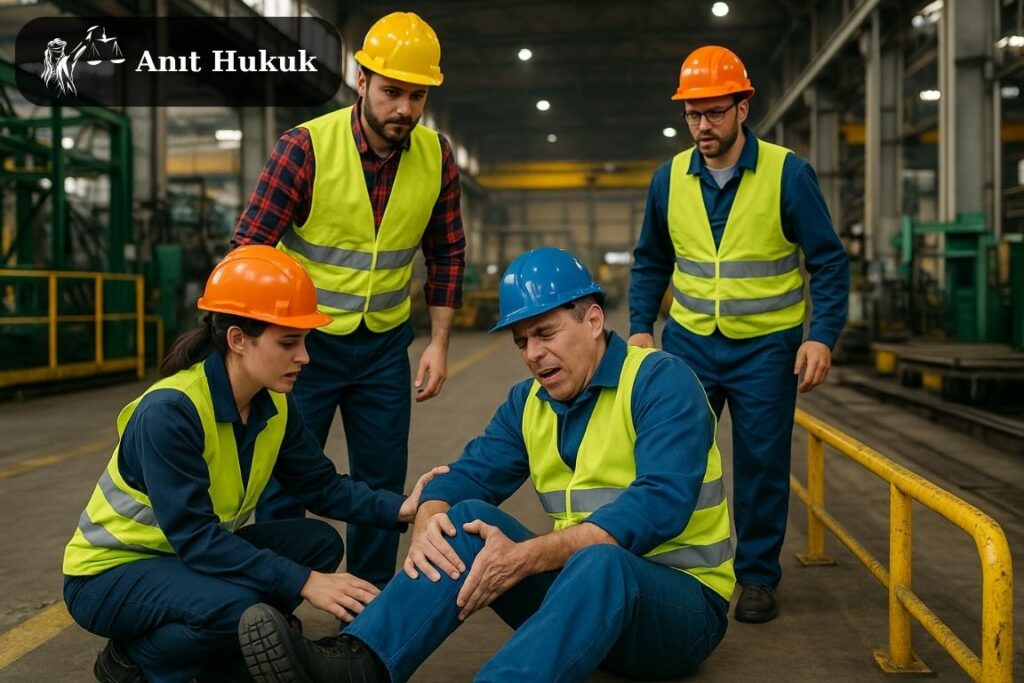 İş Kazası Tazminat Davası Nedir? Kaç Yıl Sürebilir? 6331 2 Fabrika ortamında iş kazası geçiren işçiye ilk yardımda bulunan arkadaşları