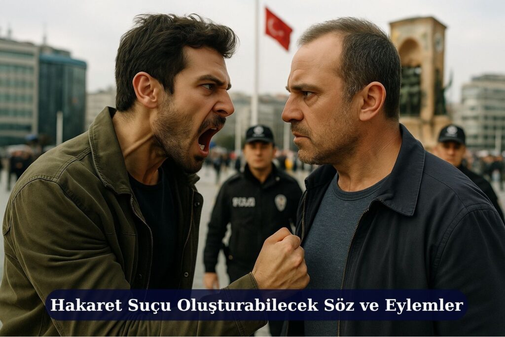 Tehdit ve Hakaret Suçu TCK 125 - 106 3 Taksim Meydanı’nda polisin gözü önünde yaşanan hakaret içerikli tartışma
