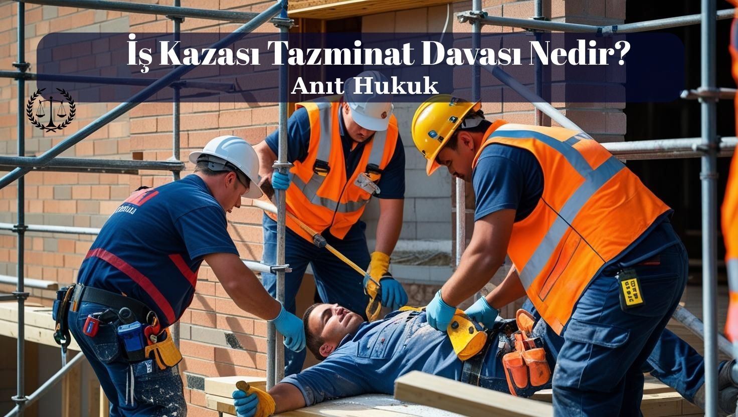 İş Kazası Tazminat Davası Nedir? Kaç Yıl Sürebilir? 6331 1 İnşaattan düşerek yaralanan ve yerde yatan iş kazası mağduru
