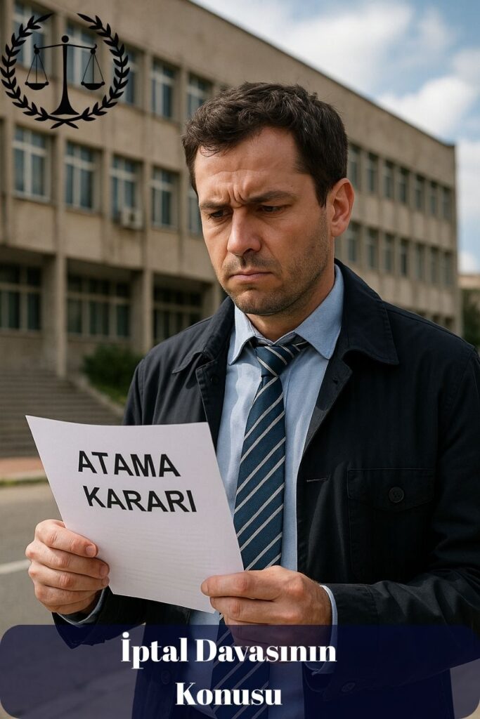 İdari Yargıda İptal Davaları, İYUK 2577 2 İptal davasının konusu – Atama kararına itiraz eden kişi